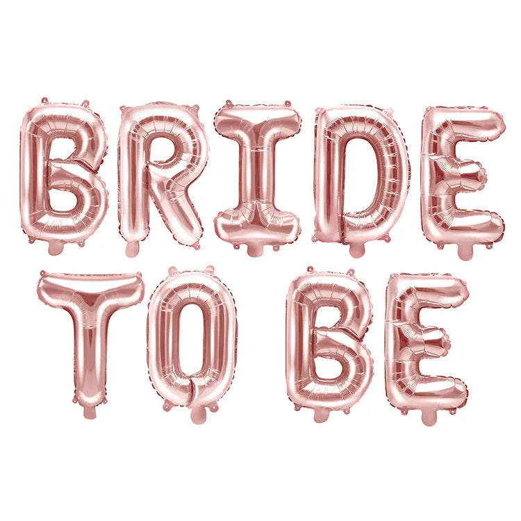Folieballong, Bride to be roséguld 340x35 cm
