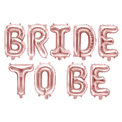 Folieballong, Bride to be roséguld 340x35 cm