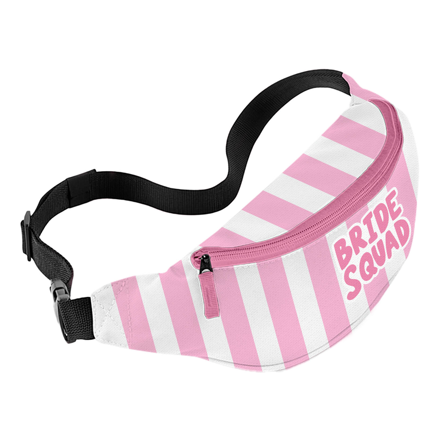 Magväska, bride squad rosa/vit