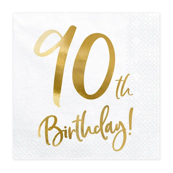 Servetter, happy birthday 90th 20 st