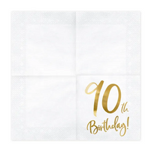 Servetter, happy birthday 90th 20 st