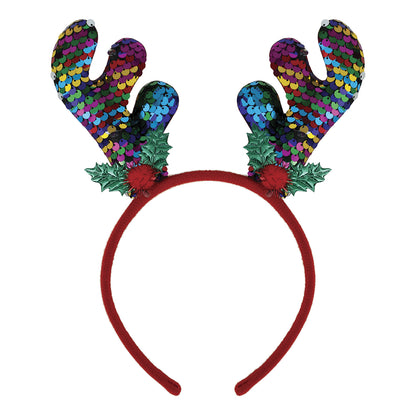Juldiadem, renhorn multicolor