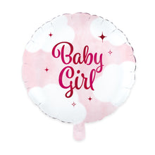 Folieballong, baby girl rosa 46 cm