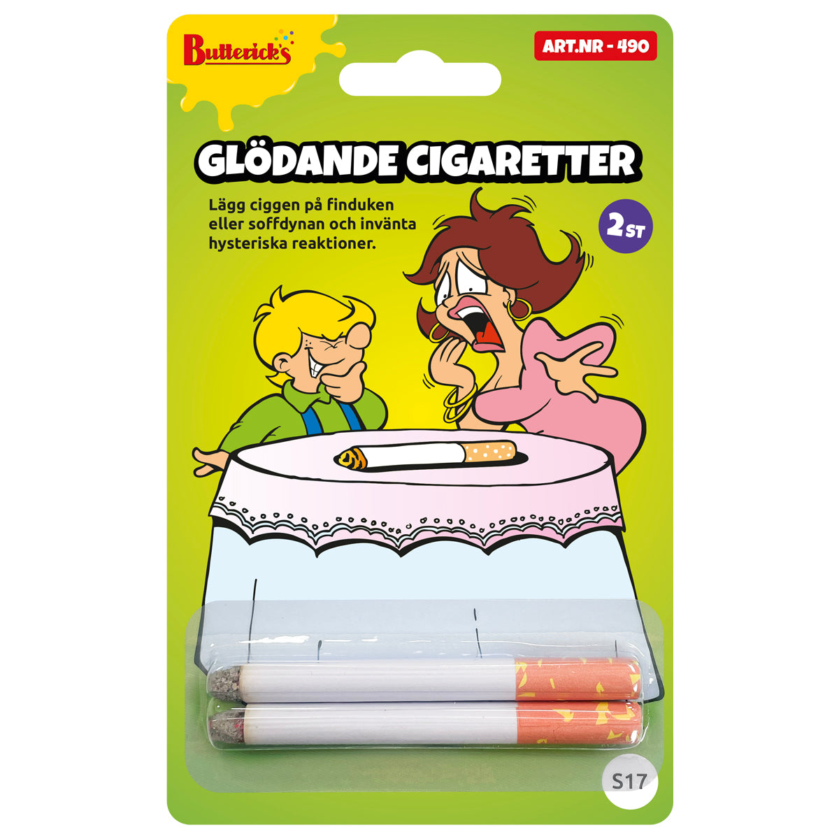 Glödande cigaretter, 2 st