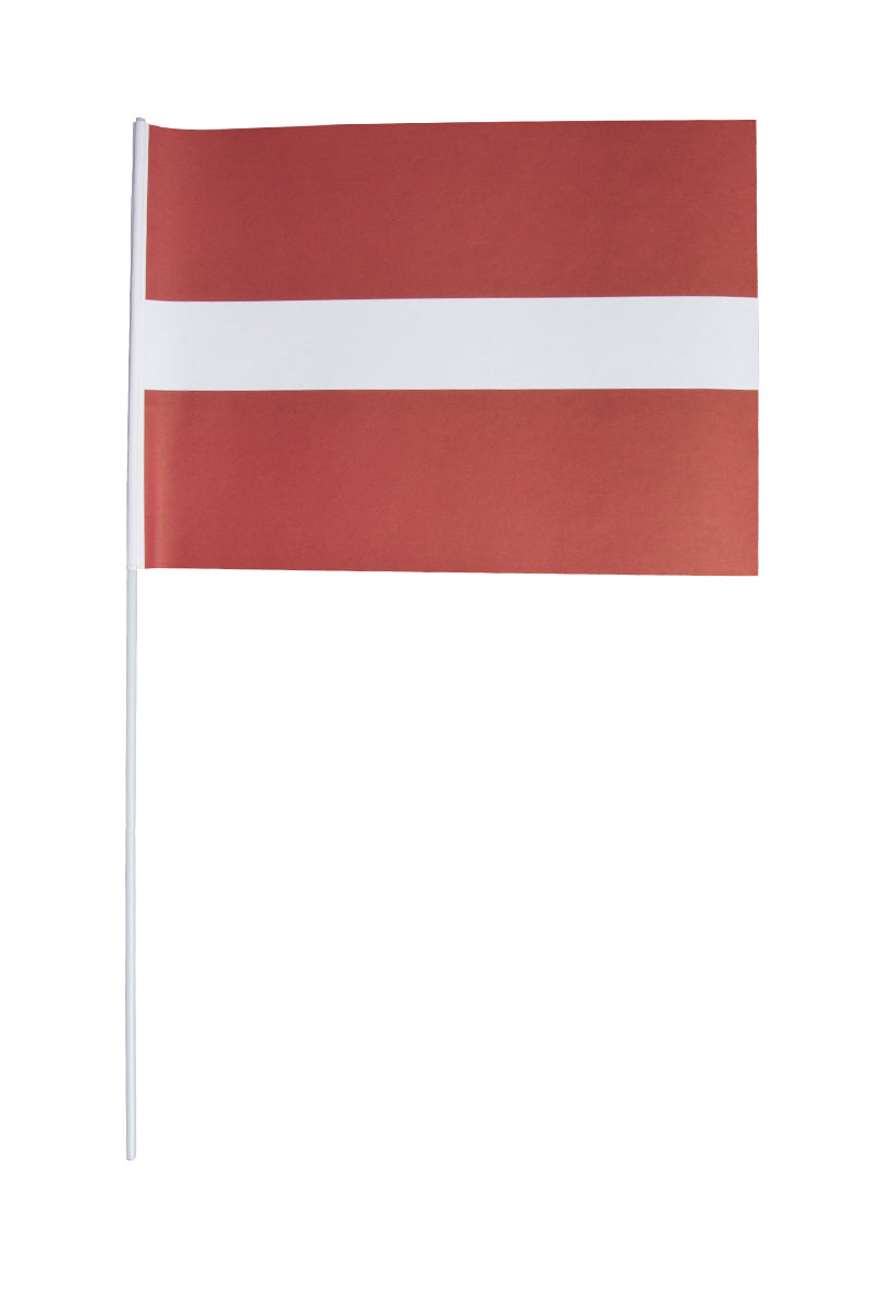 Pappersflagga, Lettland 27x20 cm
