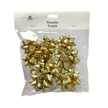 Presentrosetter, metallic 8 st