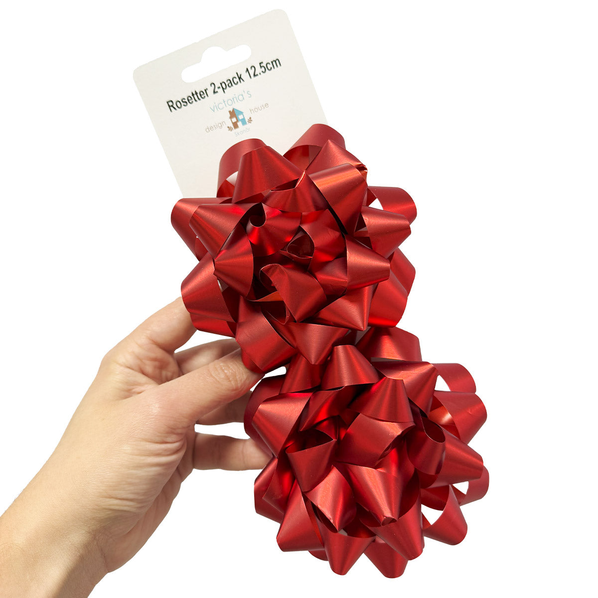 Presentrosetter, metallic 2 st