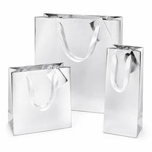 Presentpåse, silver 23x17,5 cm