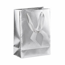 Presentpåse, silver 23x17,5 cm