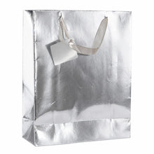 Presentpåse, silver 35x23 cm