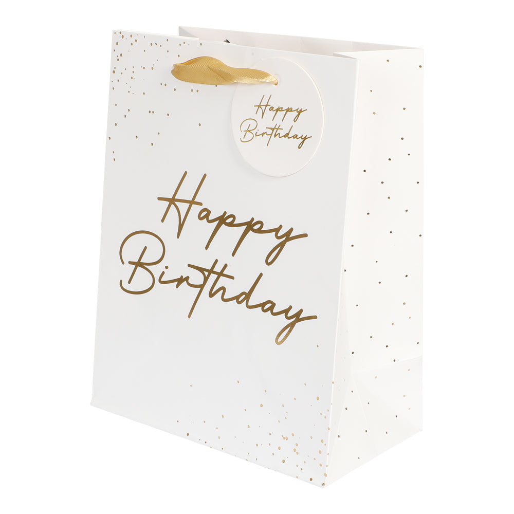 Presentpåse, happy birthday 18x23x10 cm