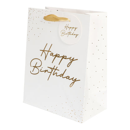Presentpåse, happy birthday 18x23x10 cm