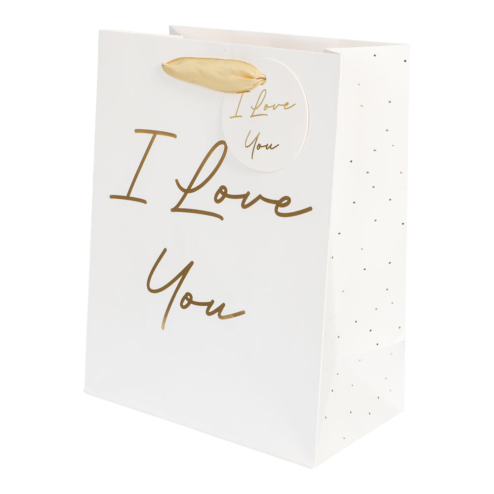 Presentpåse, I love you 18x23x10 cm