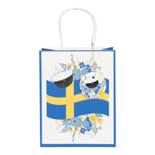 Presentpåse, svenska flaggan 18x32 cm
