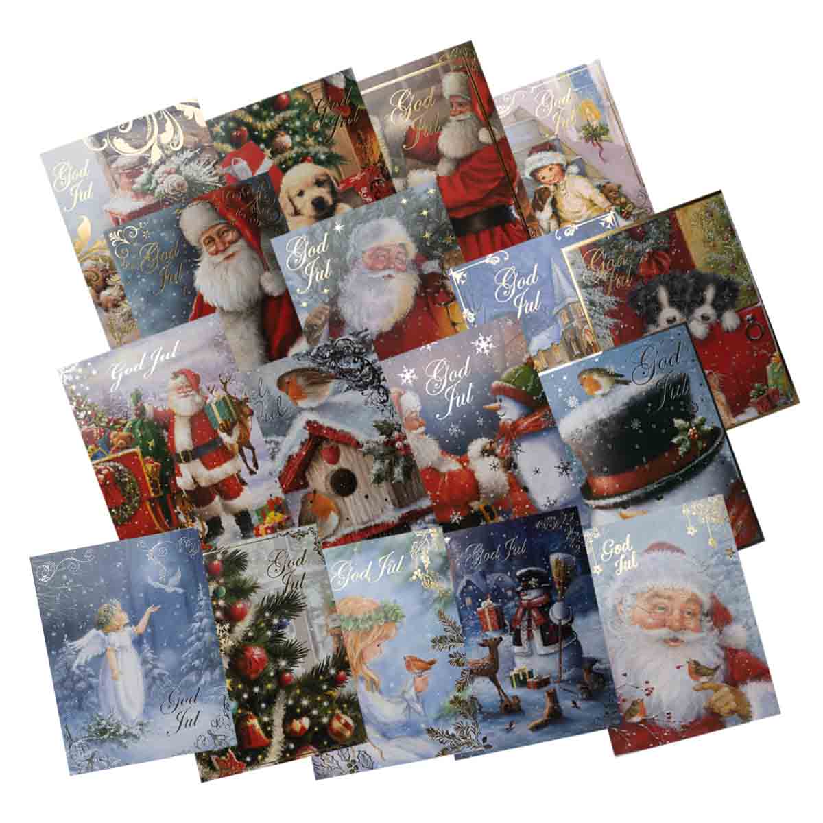 Julkort, med kuvert 19x14 cm 1 st