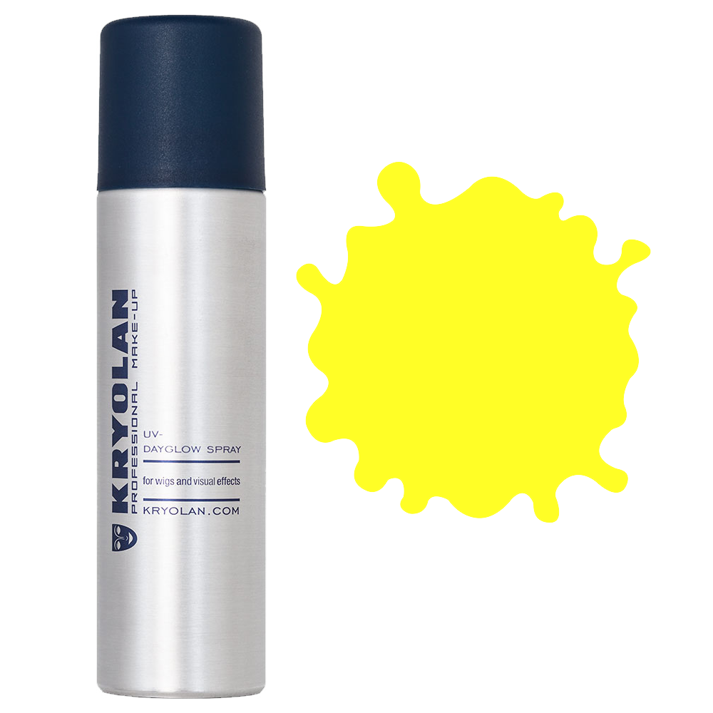 Kryolan UV hårspray, gul 150 ml