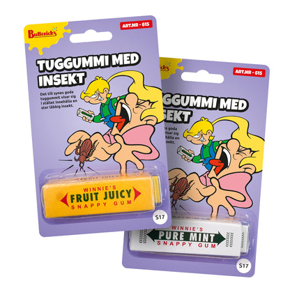 Tuggummi med insekt