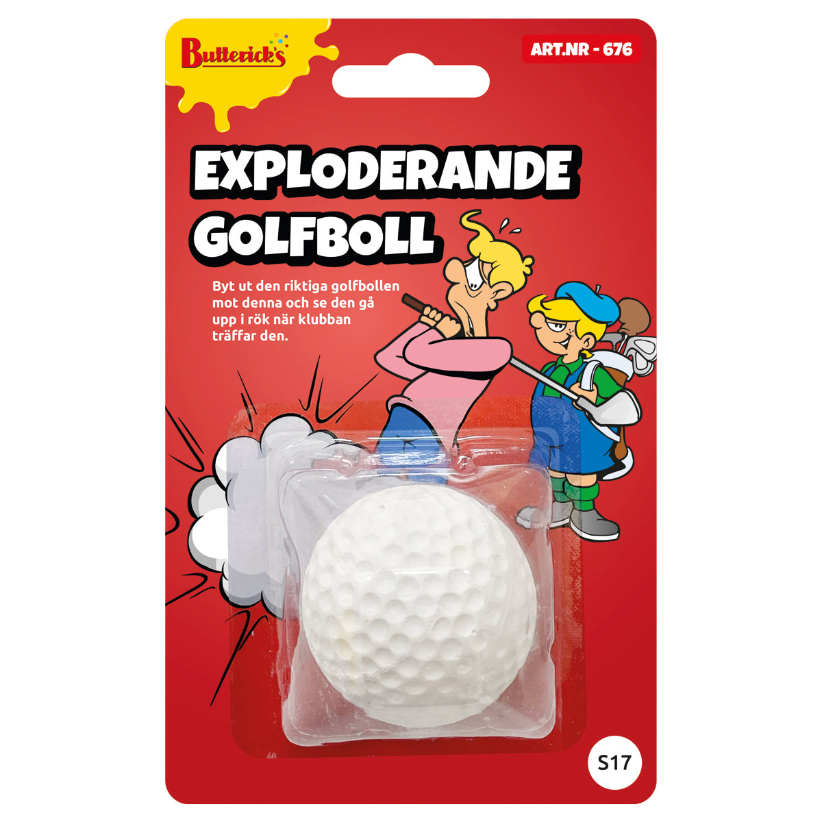 Exploderande golfboll