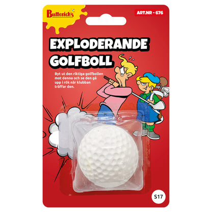 Exploderande golfboll