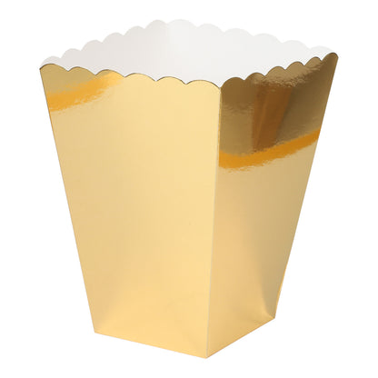 Popcornboxar, guld 6 st