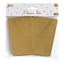 Popcornboxar, guld 6 st