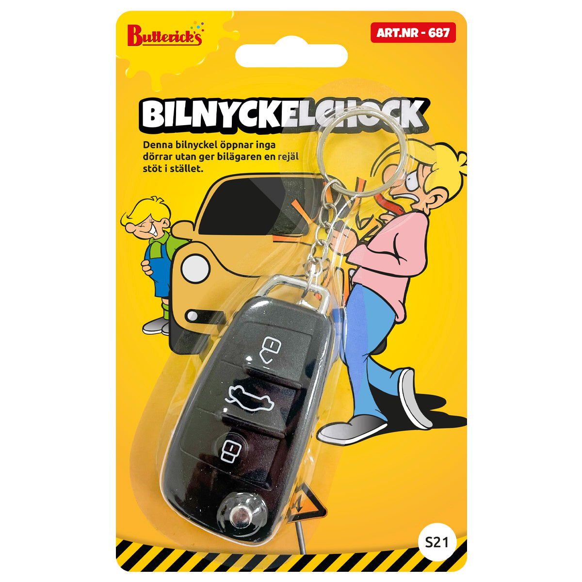 Bilnyckel, Chock