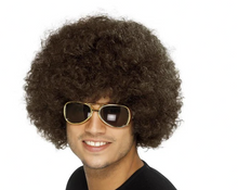 Peruk, 70-tal funky disco brun