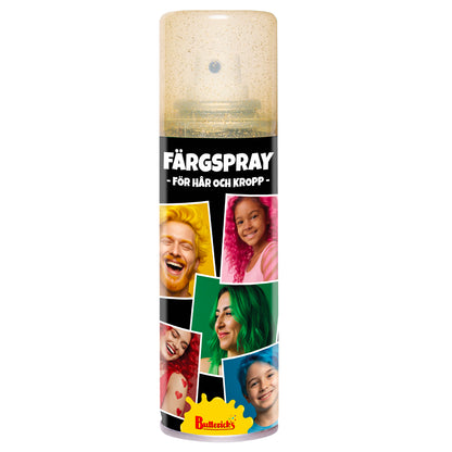 Hår- & kroppsspray, guldglitter 125 ml