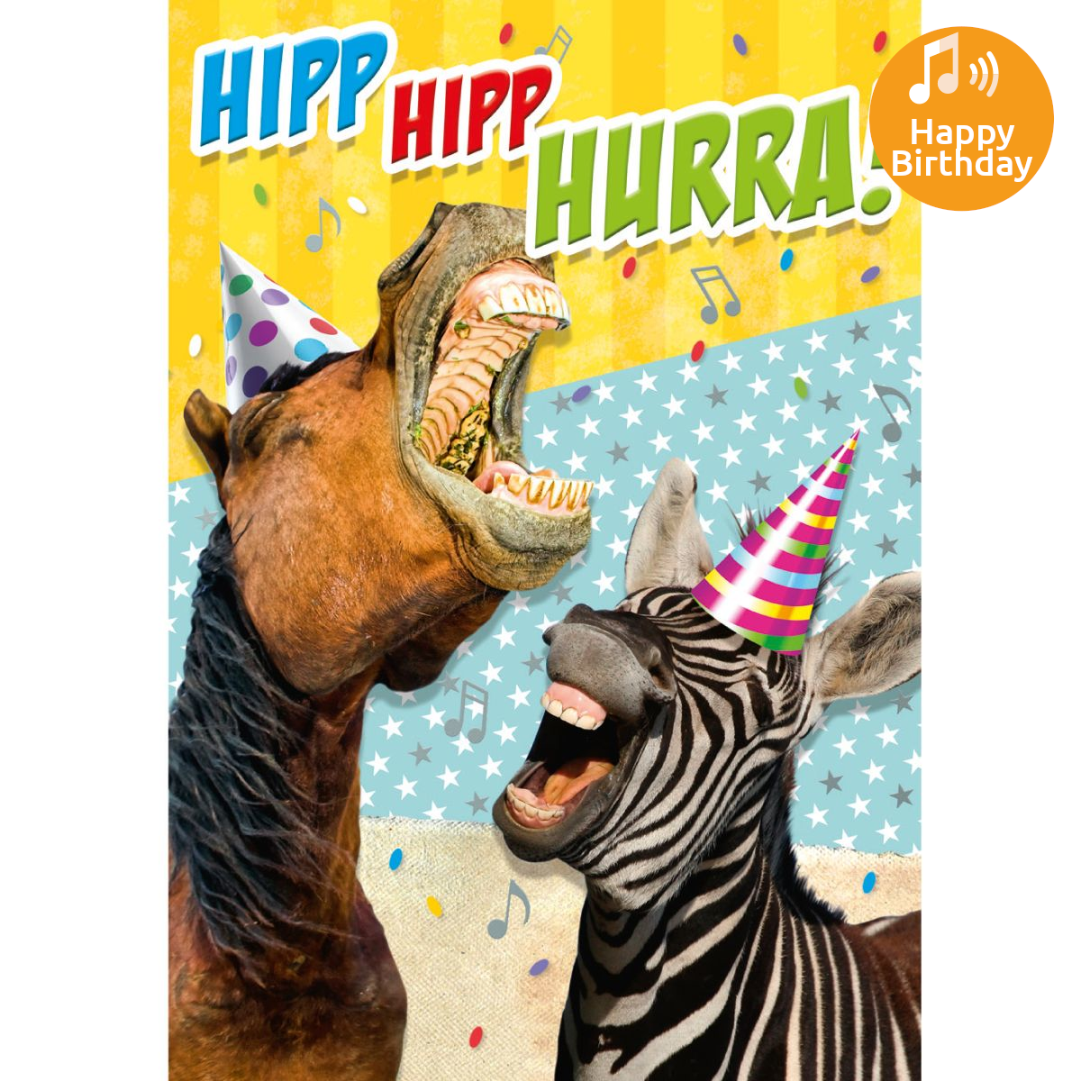 Dubbla kort med ljudeffekt, Hipp Hipp