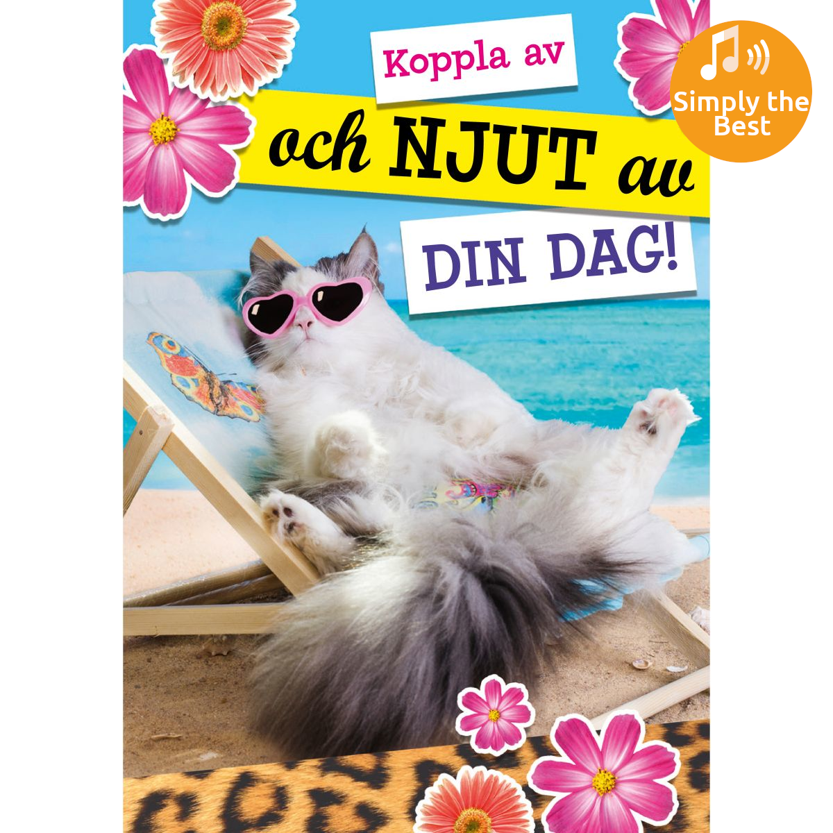 Dubbla kort med ljudeffekt, Koppla av..