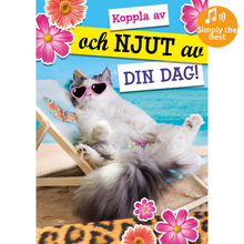 Dubbla kort med ljudeffekt, Koppla av..