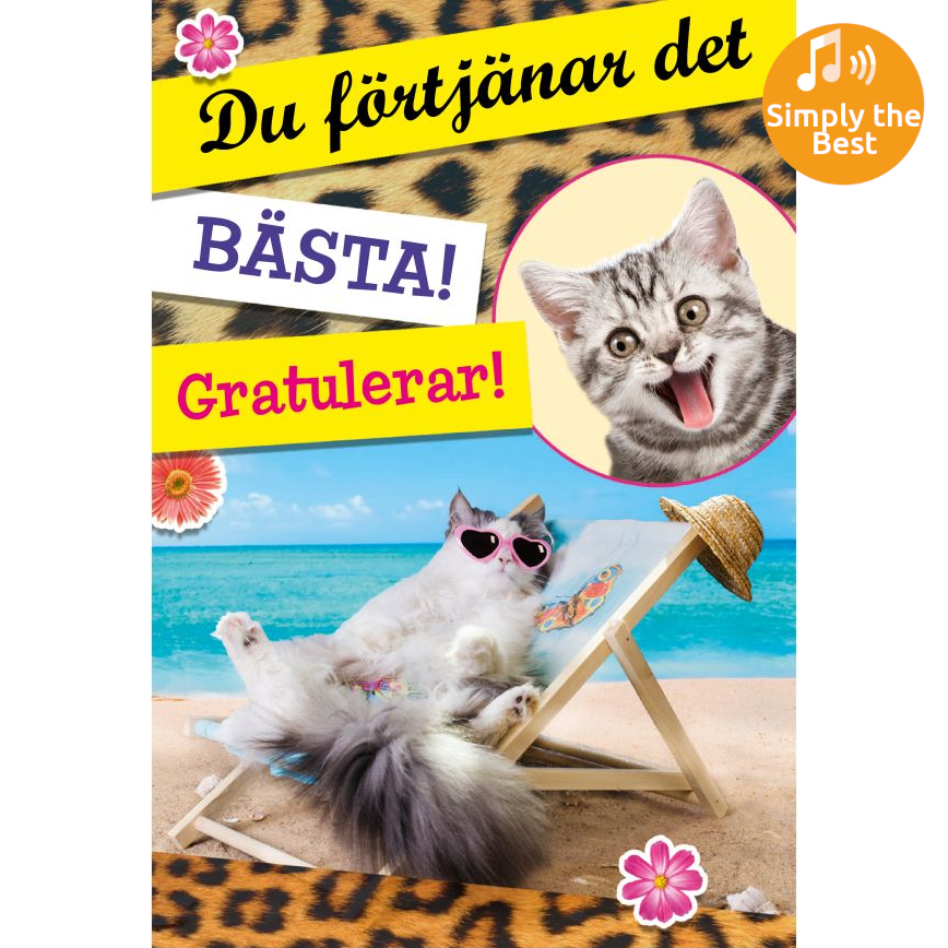 Dubbla kort med ljudeffekt, Koppla av..