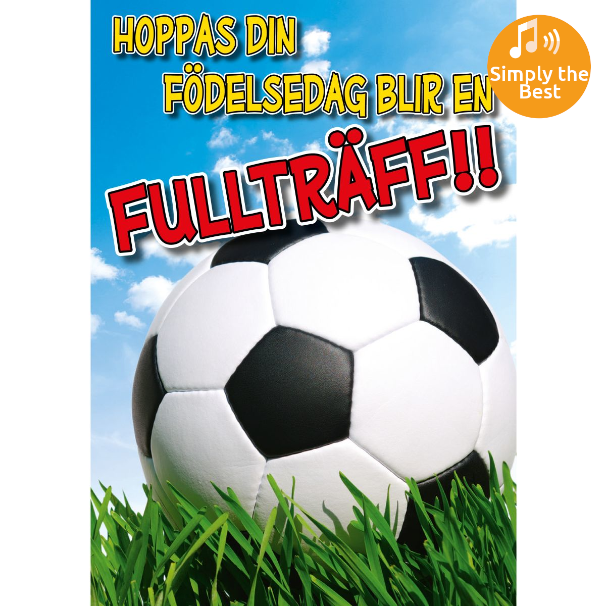 Dubbla kort med ljudeffekt, fullträff