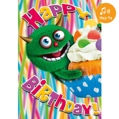 Dubbla kort med ljudeffekt, Happy B