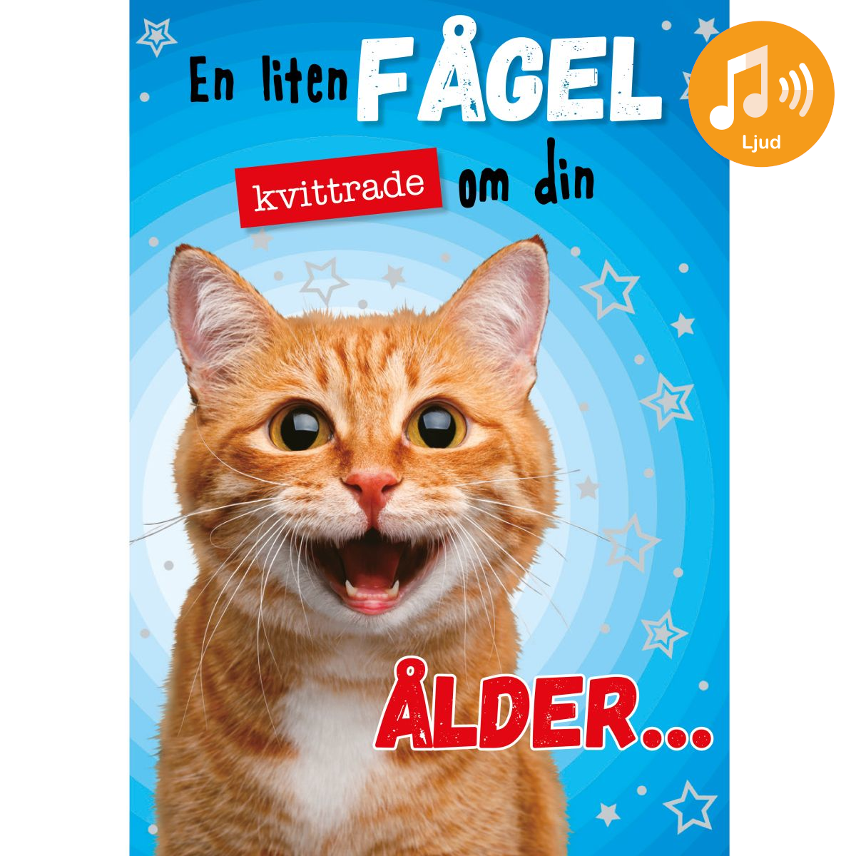 Dubbla kort med ljudeffekt, ..Fågel....