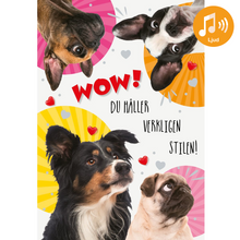 Dubbla kort med ljudeffekt, Wow