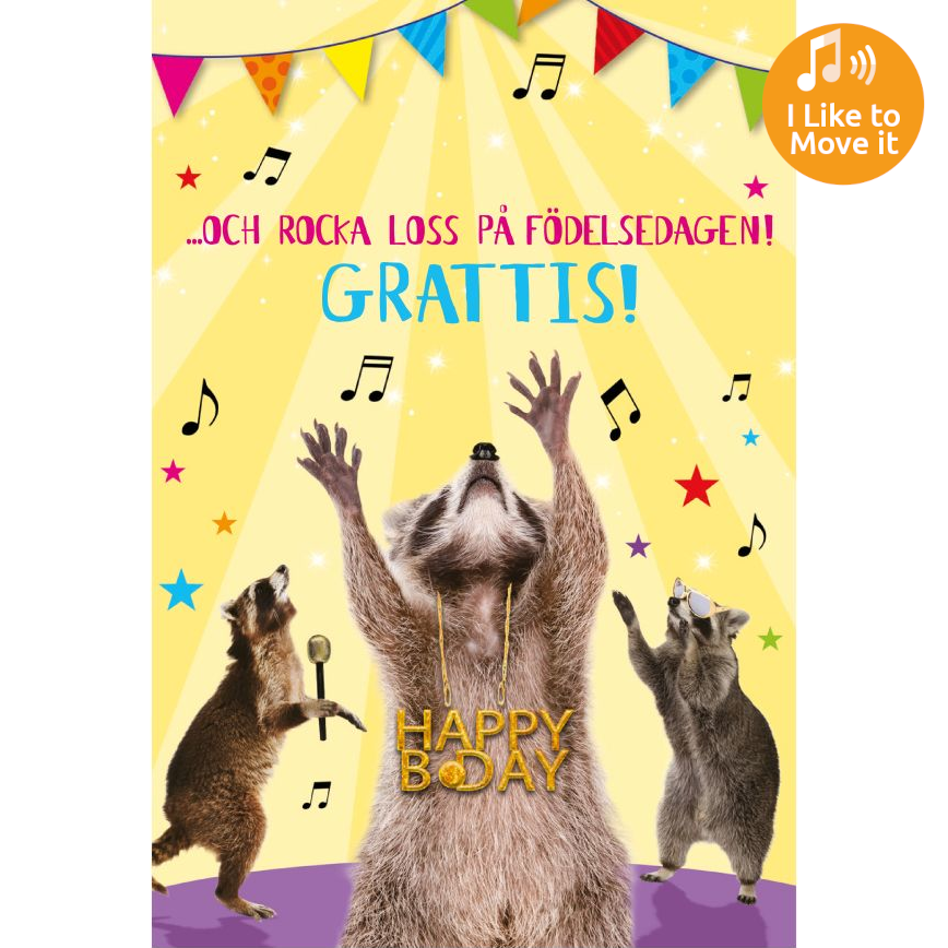 Dubbla kort med ljudeffekt, Du rockar