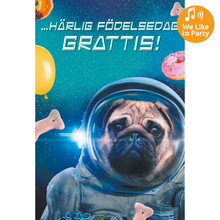 Dubbla kort med ljudeffekt, utomjordiskt