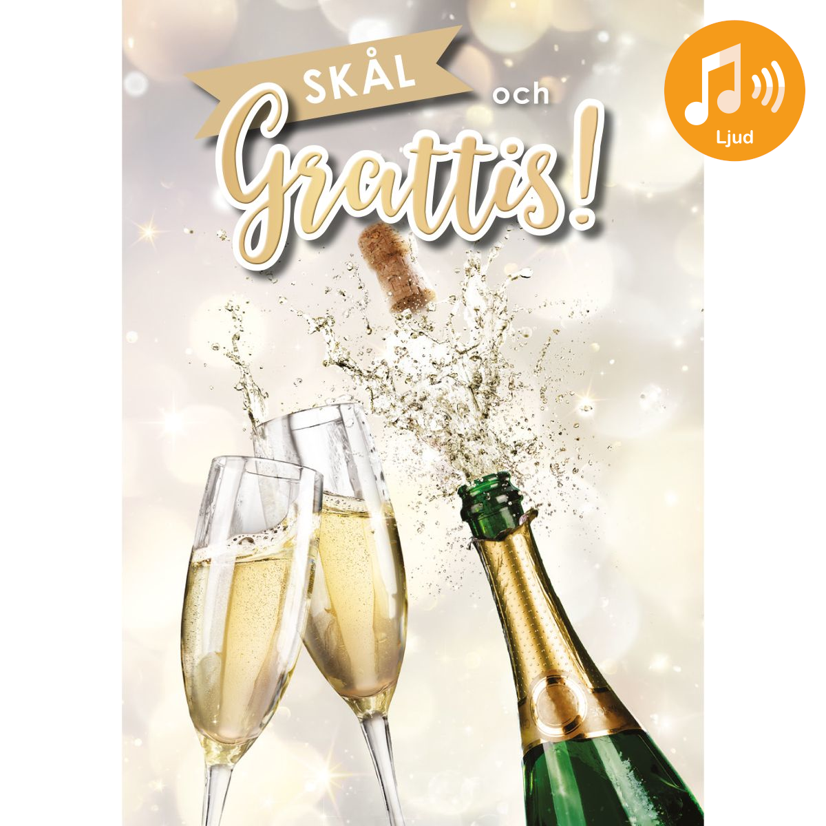 Dubbla kort med ljudeffekt, Skål...