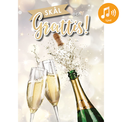 Dubbla kort med ljudeffekt, Skål...