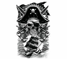 Tatuering, pirat 14x30 cm