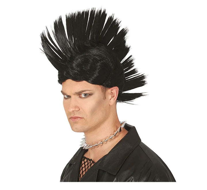Peruk, punk svart