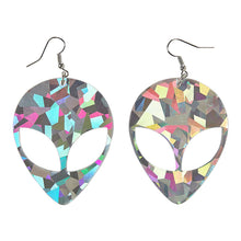 Örhängen, alien silver