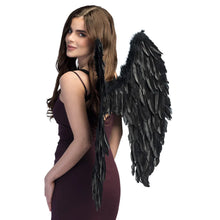 Änglavingar, svart 87x72 cm