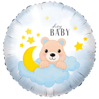 Folieballong, hey baby bear 45 cm