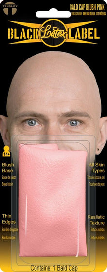 Black Label Latex Bald Caps - Blush Pink Bald Cap