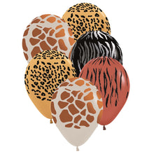 Ballonger, djurmönster 6 st