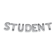 Folieballong, girlang student silver 35 cm