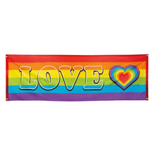 Banner, regnbåge love 74x220 cm