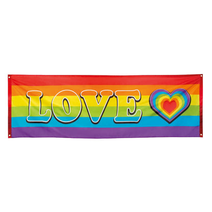 Banner, regnbåge love 74x220 cm